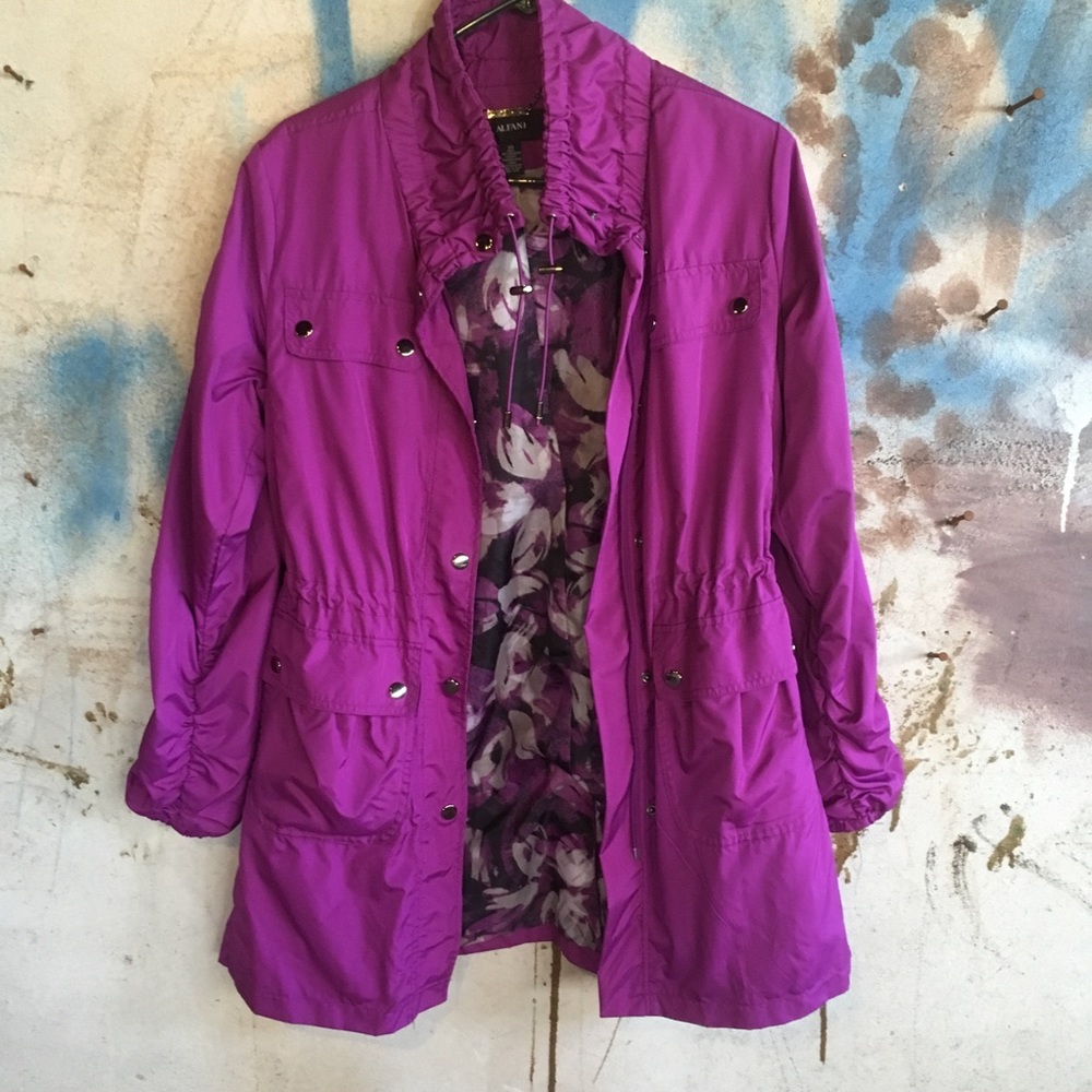 Alfani purple windbreaker